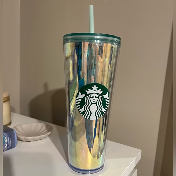 Starbucks Venti Cold Cup mermaid limited edition iridiscent tumbler - Picture 1 of 2